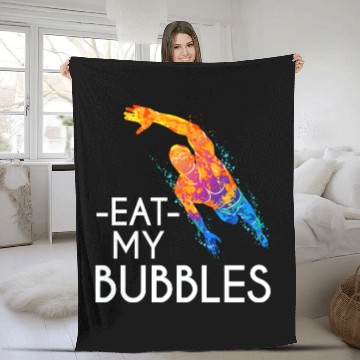 Discover Swimming coach gift swimming Fleece Blankets