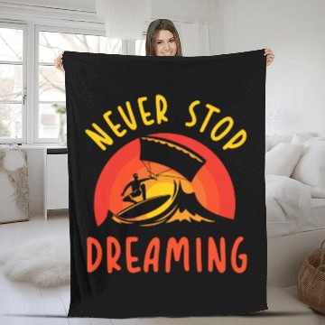 Discover Kitesurfing, Kitesurfing Surfing, Kiteboard Fleece Blankets