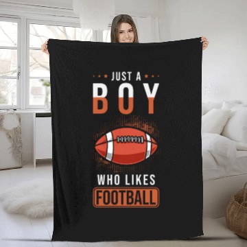 Discover Football Boy Saying Fleece Blankets