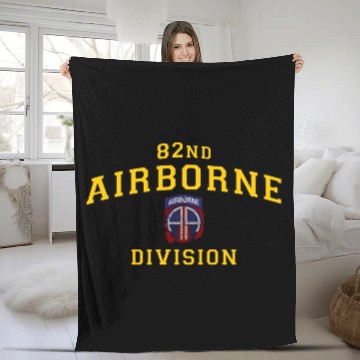 Discover Us Army 82Nd Airborne Division Paratrooper Fleece Blankets