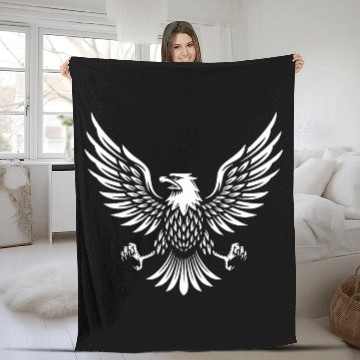 Discover eagle usa american Fleece Blankets