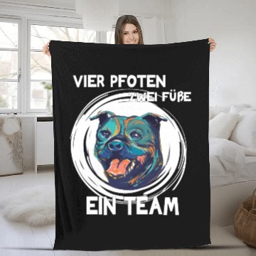 Discover Four Paws Two Feet Stafford Fleece Blankets