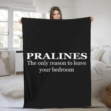Discover CHOCO, CHOCOLATE, FRENCH PRALINES Fleece Blankets