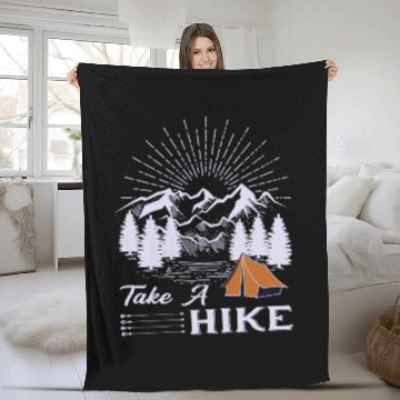 Discover Take a Hike Fleece Blankets