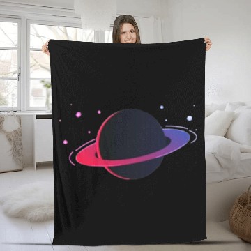 Discover Astro's Saturn Fleece Blankets