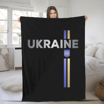Discover Ukraine Made in Ukrainian slavs Soviet Union Fleece Blankets