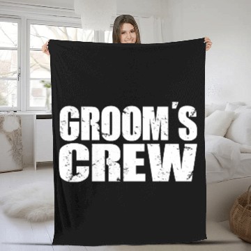 Discover Groom's Crew Future Husband Bachelor Party Gift Fleece Blankets