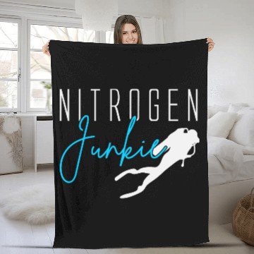 Discover Scuba Diving Gifts for Underwater Diver Fleece Blankets