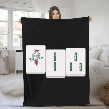 Discover Chi Mahjong Fleece Blankets