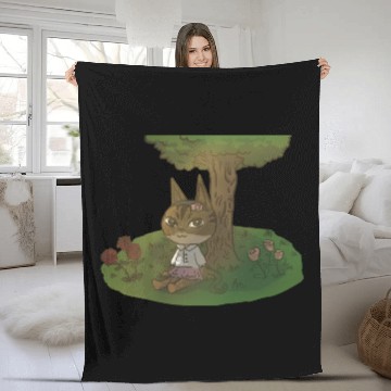 Discover Animal crossing cat Fleece Blankets