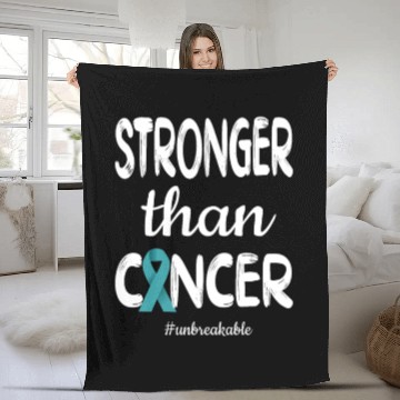 Discover Cervical Cancer Survivor Cervical Cancer Awareness Fleece Blankets