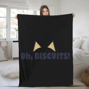 Discover BlueyDad Oh Biscuits Mum Dad Fleece Blankets