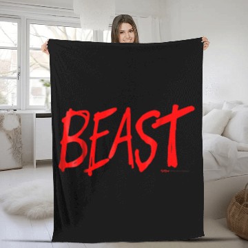 Discover Beast Work Out Weight Lifting Gym Fleece Blankets
