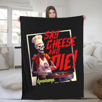 Discover Goosebumps Say Cheese And Die Photo Fleece Blankets