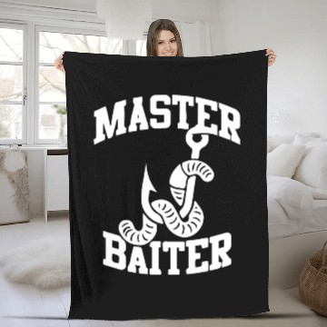 Discover master baiter- fishing gift Fleece Blankets