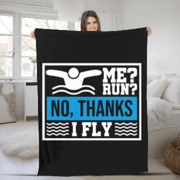 Discover Swimming Gifts for Swimmer & Swim Coaches Fleece Blankets