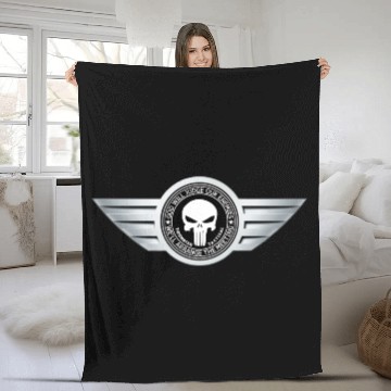 Discover THE PUNISHER SKULL Fleece Blankets