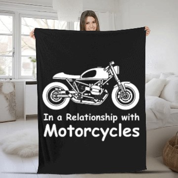 Discover Motorbike Motorcycle Biker Love Motorcycles Gift Fleece Blankets