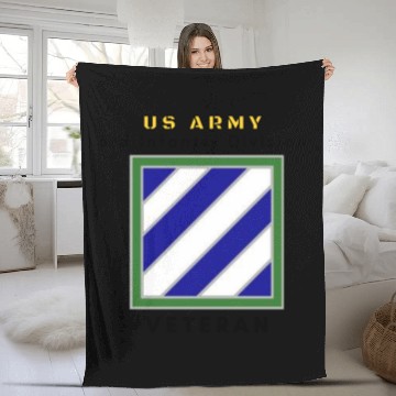 Discover 3rd Infantry Division US Army Vet Fleece Blankets