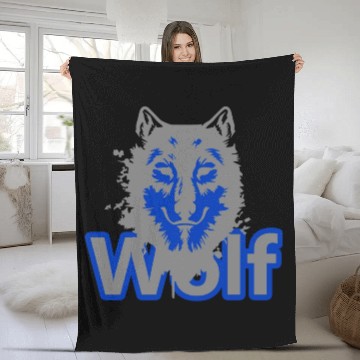 Discover Wolf Fleece Blankets