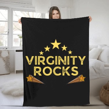 Discover Virginity Rocks Fleece Blankets