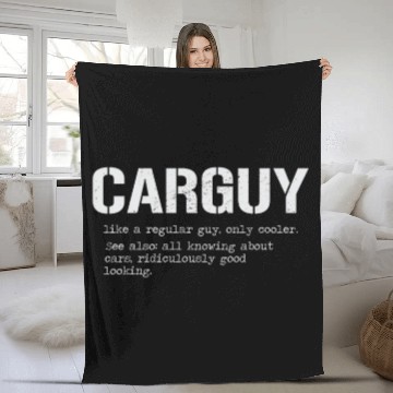 Discover Car Guy Fleece Blankets