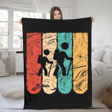 Discover Take a hike Fleece Blankets