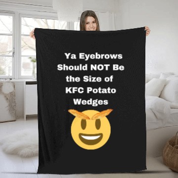 Discover KFC Potato Wedges MEME Fleece Blankets
