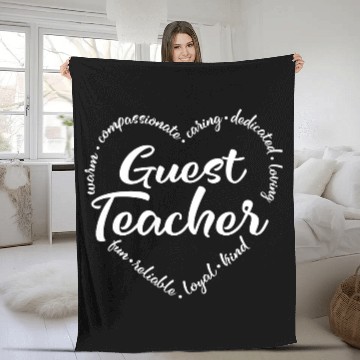 Discover Guest teacher, Substitute teacher Fleece Blankets