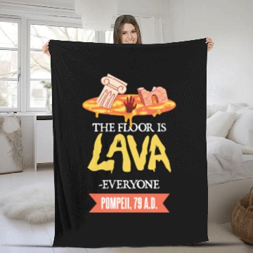 Discover Roman History / Pompeii : the floor is lava Fleece Blankets