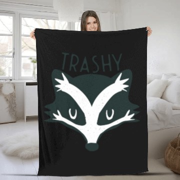 Discover Trashy Raccoon Fleece Blankets