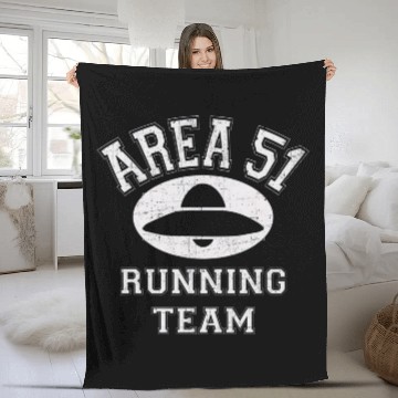 Discover Area 51 Running Team Storm Area 51 Runner Flying Baseball Jerseys Fleece Blankets