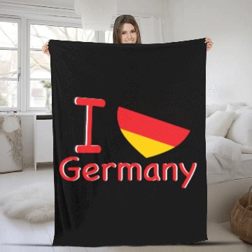Discover Germany I Love Germany Fleece Blankets