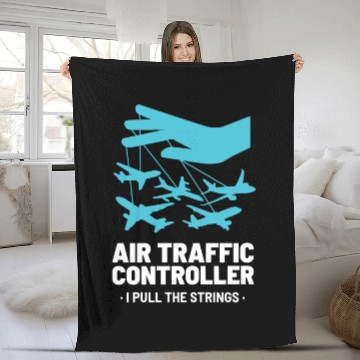 Discover Air Traffic Controller ATC Air Traffic Control Fleece Blankets