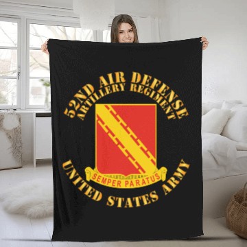 Discover Army 52nd Air Defense Artillery Regiment US Army Fleece Blankets