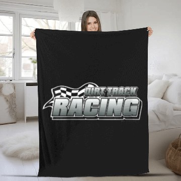 Discover Dirt Track Car Racing Modified Racing Speedway png Fleece Blankets