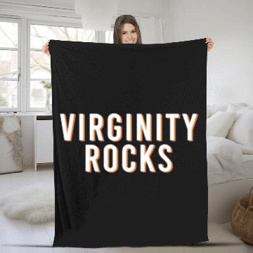 Discover Virginity Rocks Fleece Blankets