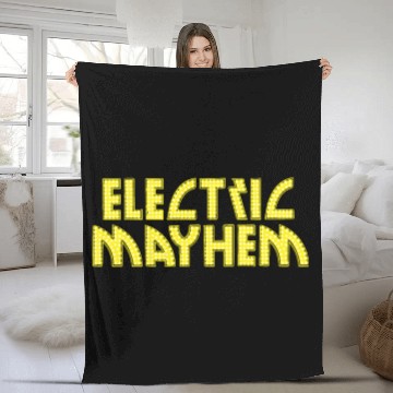 Discover Electric Mayhem Fleece Blankets