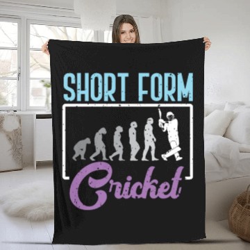 Discover Short Form Cricket Player Sports Team Sport Fleece Blankets