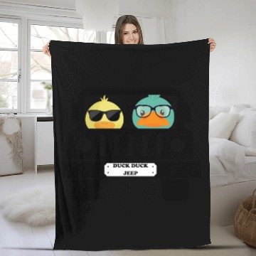 Discover Duck Duck Jeep Fleece Blankets