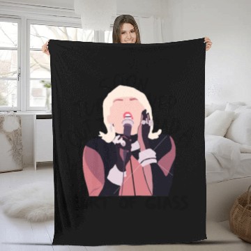 Discover Miley Cyrus Heart of Glass Lyrics Fleece Blankets