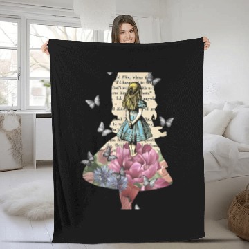 Discover Alice In Wonderland Magical Garden Vintage Bo chri Fleece Blankets