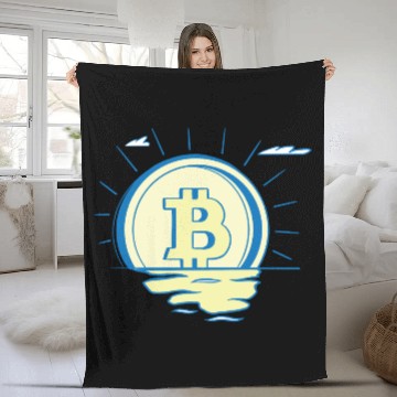 Discover Bitcoin Buy the Dip Fleece Blankets