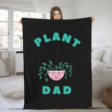 Discover Plant Dad, Plant Daddy, Plant gift, Plant lover Fleece Blankets