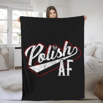 Discover Polish Af Polish Flag Eagle Pride Dyngus Day Gift Fleece Blankets