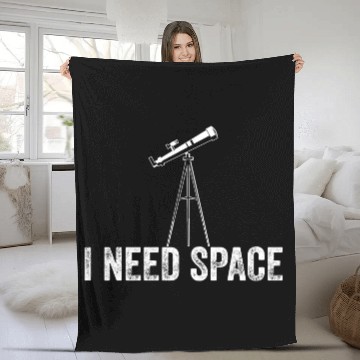 Discover I Need Space Astronomy Solar System Science Fleece Blankets