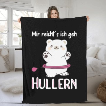 Discover Enough For Me I Go Hullern Sport, Cute Polar Bear Fleece Blankets