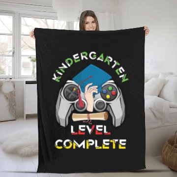 Discover Class Of 2021 Kindergarten Level Video Game Gradua Fleece Blankets