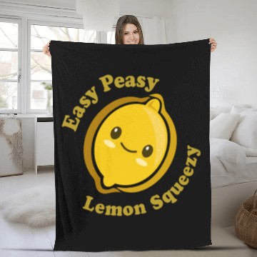 Discover Easy Peasy Lemon Squeezy Fleece Blankets