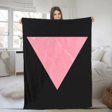 Discover Vintage Gay Pride Pink Triangle Vintage LGBT Fleece Blankets